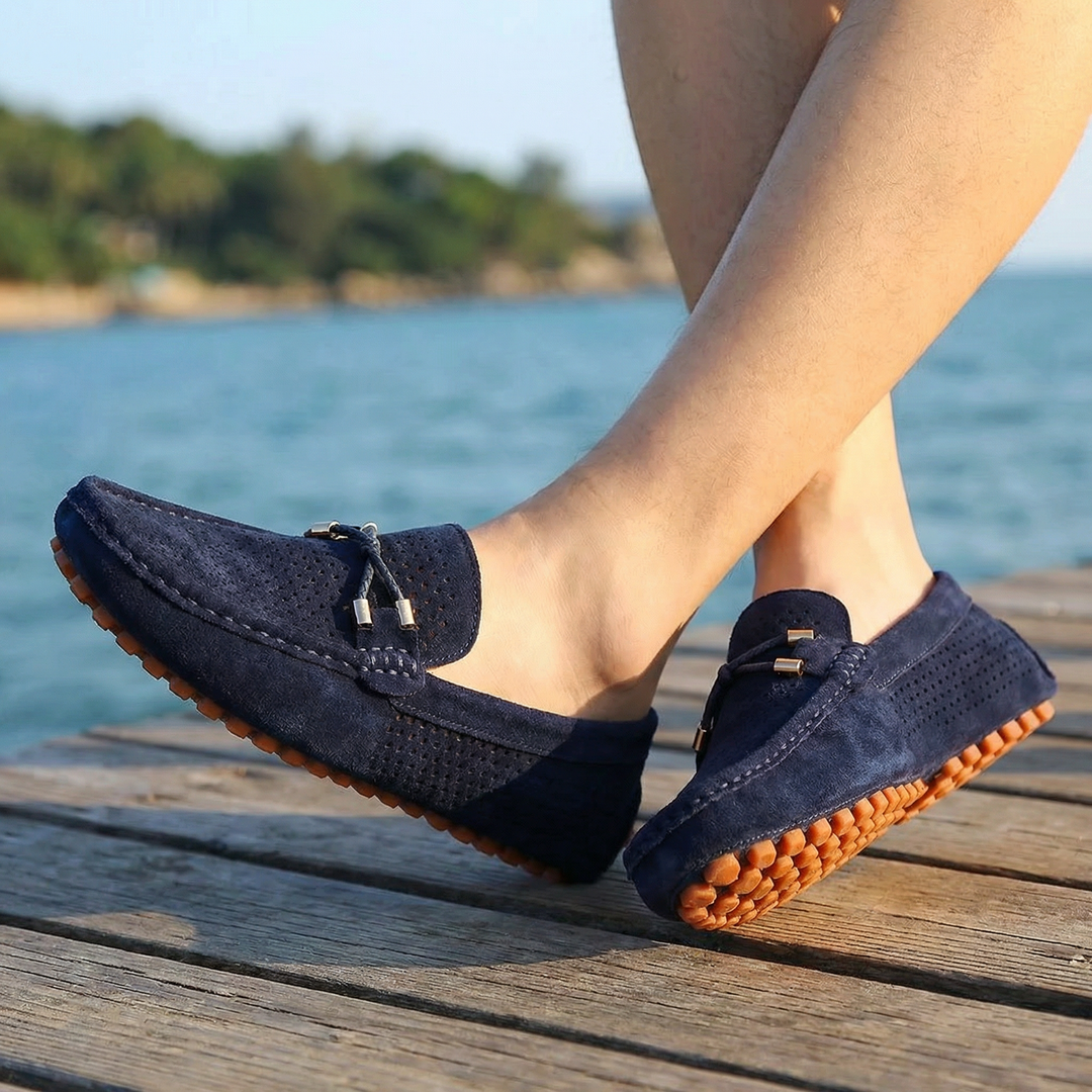 Mocassins perforés élégants pour homme | Rivelto