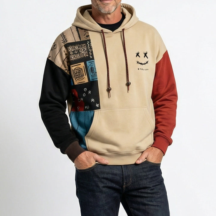 Sweat à capuche contrasté pour homme | Ryvorn