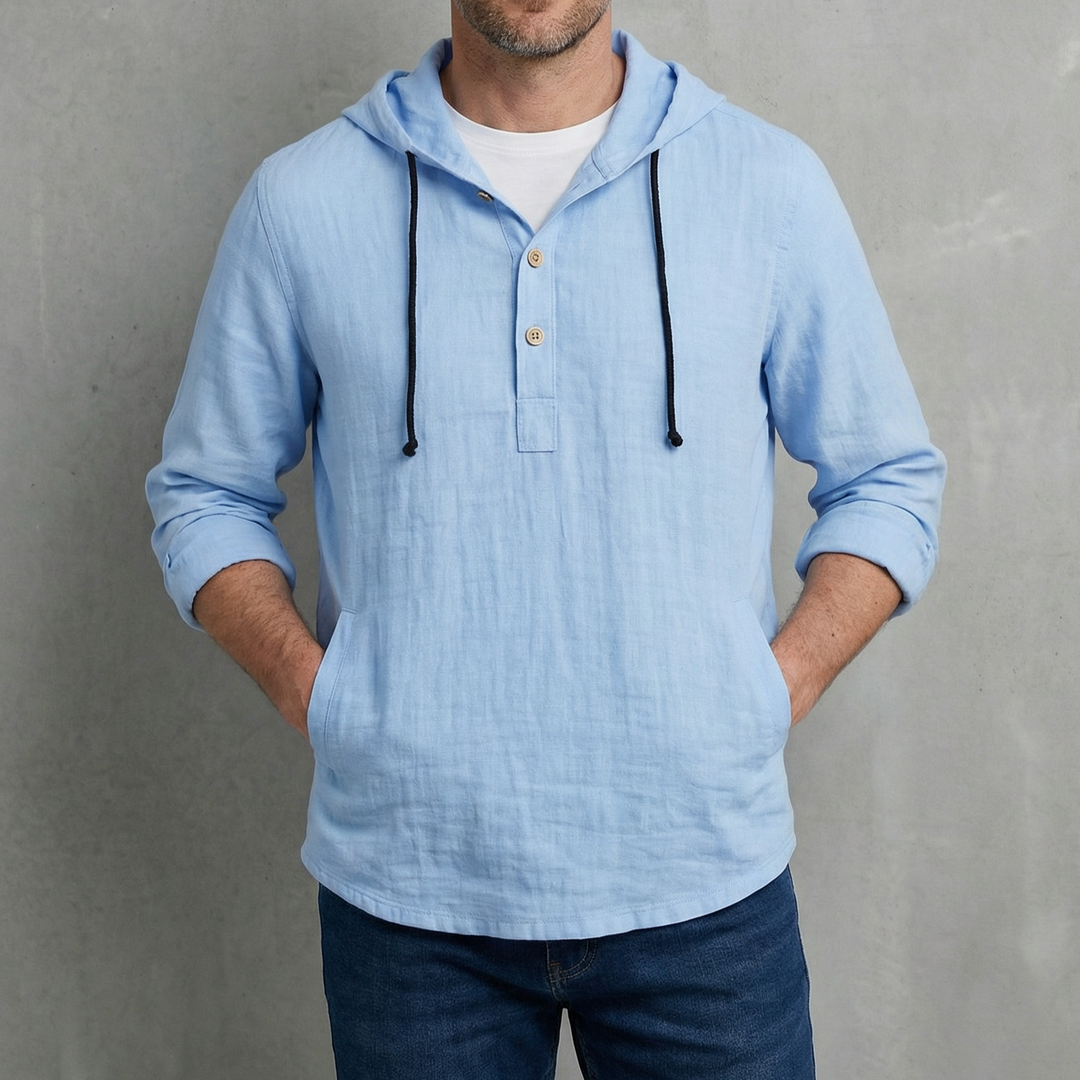 Chemise à capuche légère pour homme | Hudrien