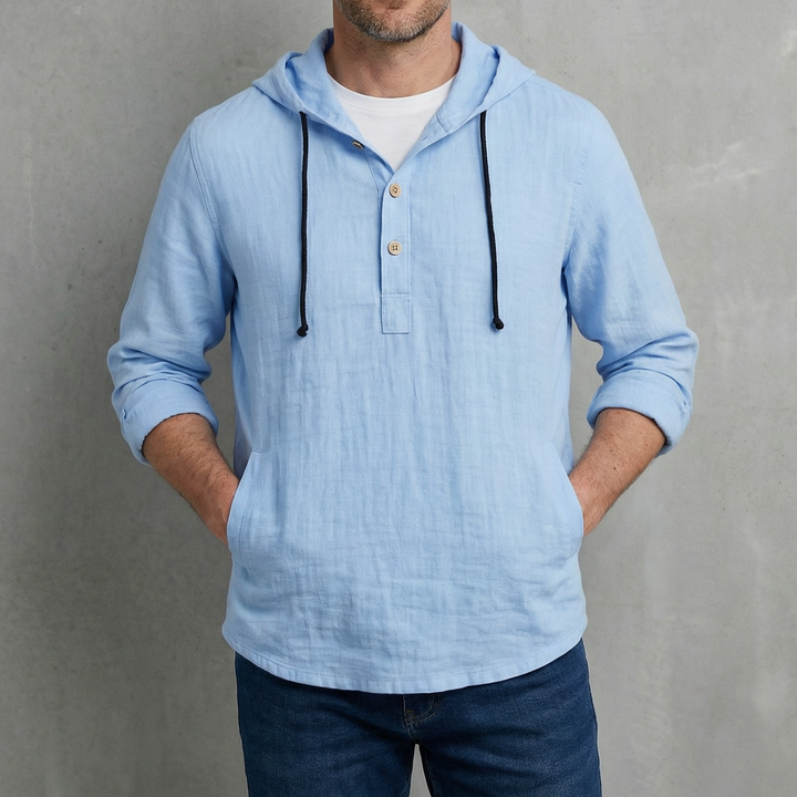 Chemise à capuche légère pour homme | Hudrien