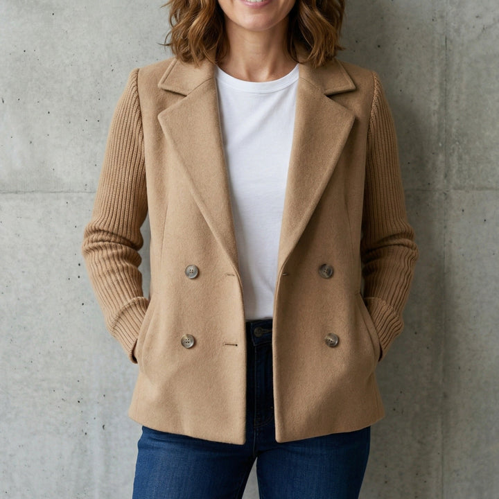 Blazer décontracté à double boutonnage pour femme | Saphira