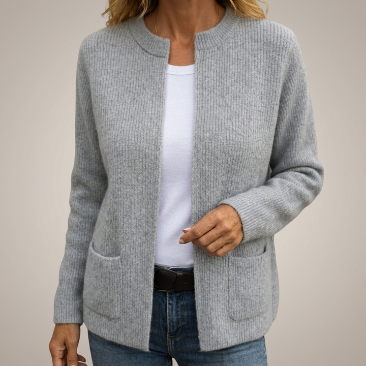 Solvay | Gilet en Maille Femme Zippé