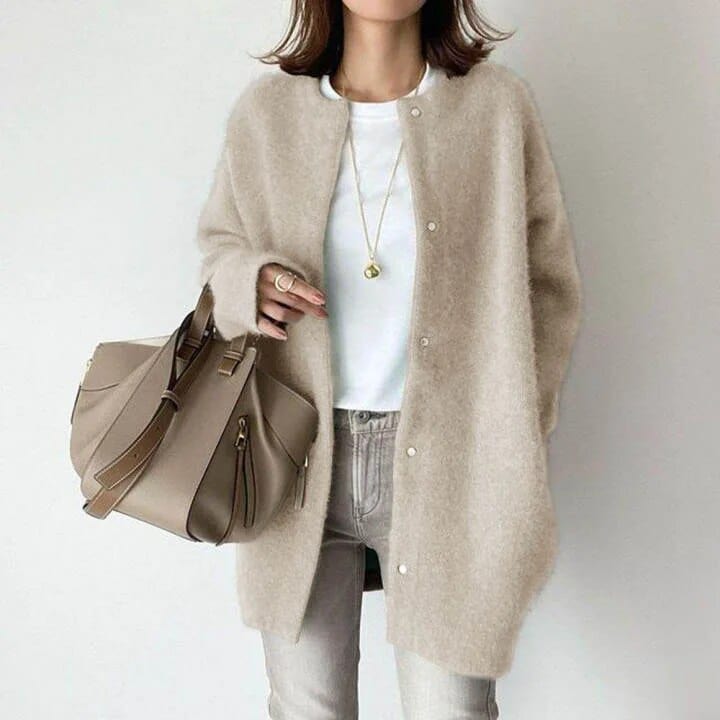 Cardigan élégant boutonné pour femme | Elira
