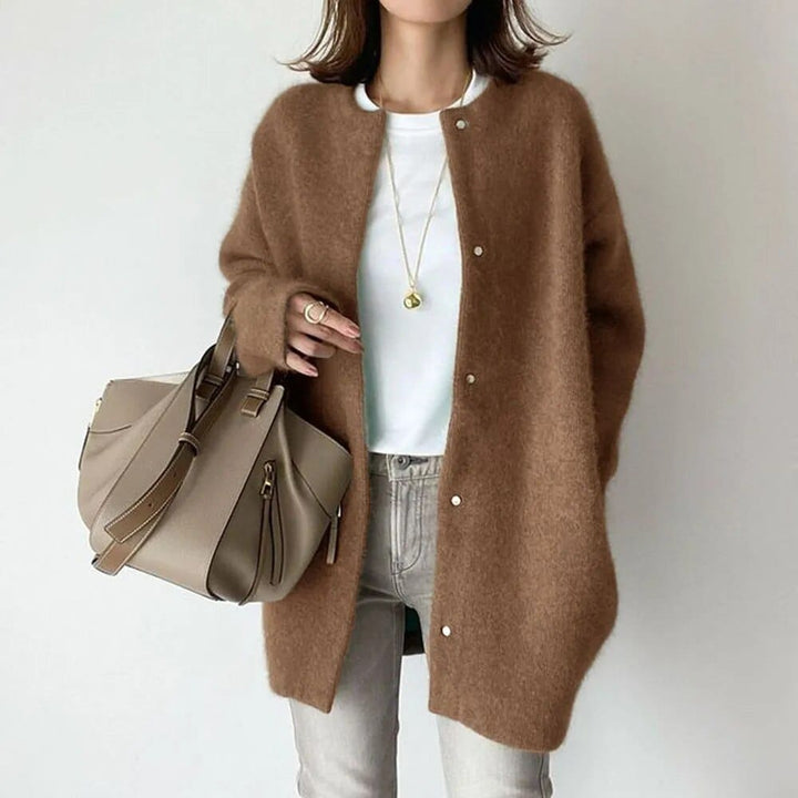 Cardigan élégant boutonné pour femme | Elira