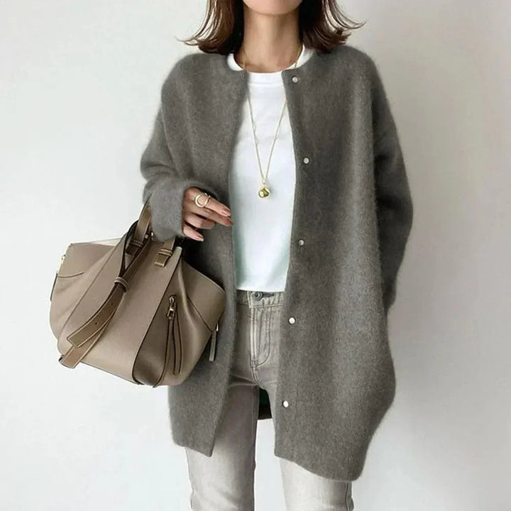 Cardigan élégant boutonné pour femme | Elira