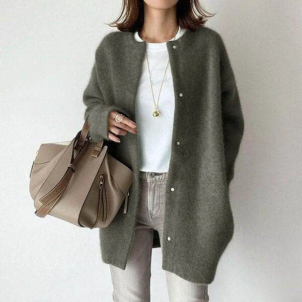 Cardigan élégant boutonné pour femme | Elira