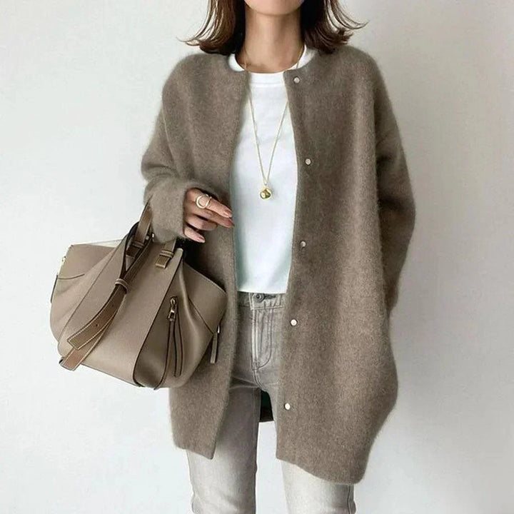 Cardigan élégant boutonné pour femme | Elira