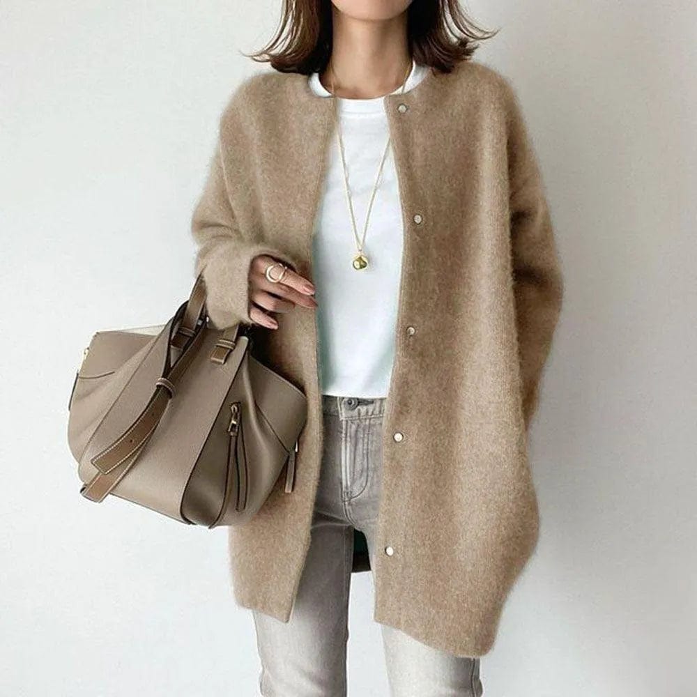 Cardigan élégant boutonné pour femme | Elira