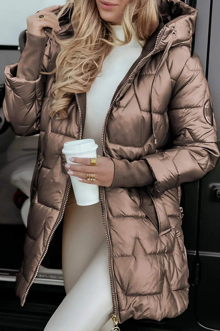 Chic Quilted Veste | Warm Long Fit