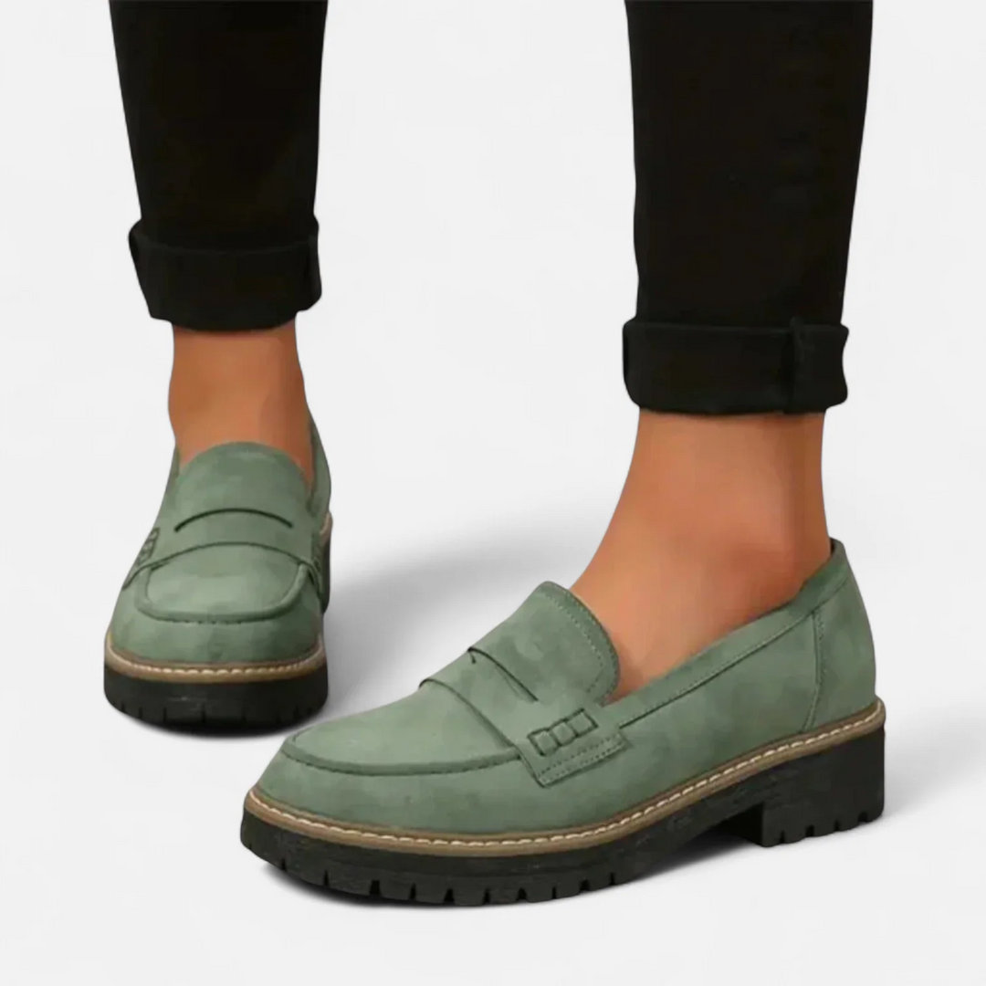 Selvane | Mocassin Talon Femme Bout Rond