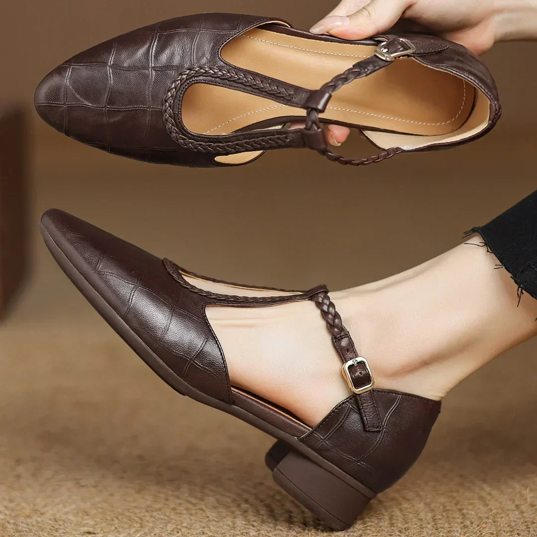 Chaussures Plates Élégantes à Bride pour Femme | Amara