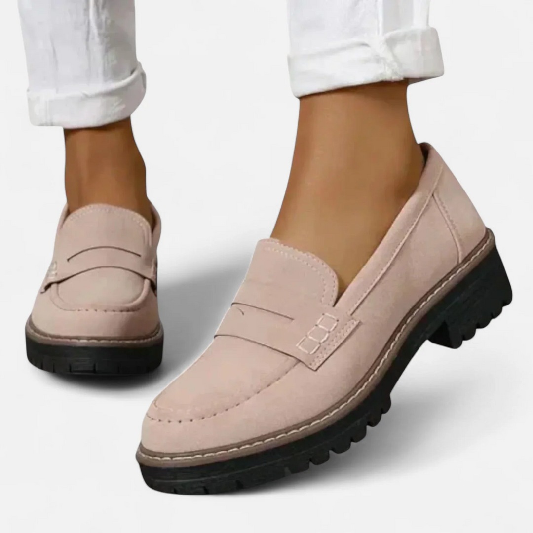 Selvane | Mocassin Talon Femme Bout Rond