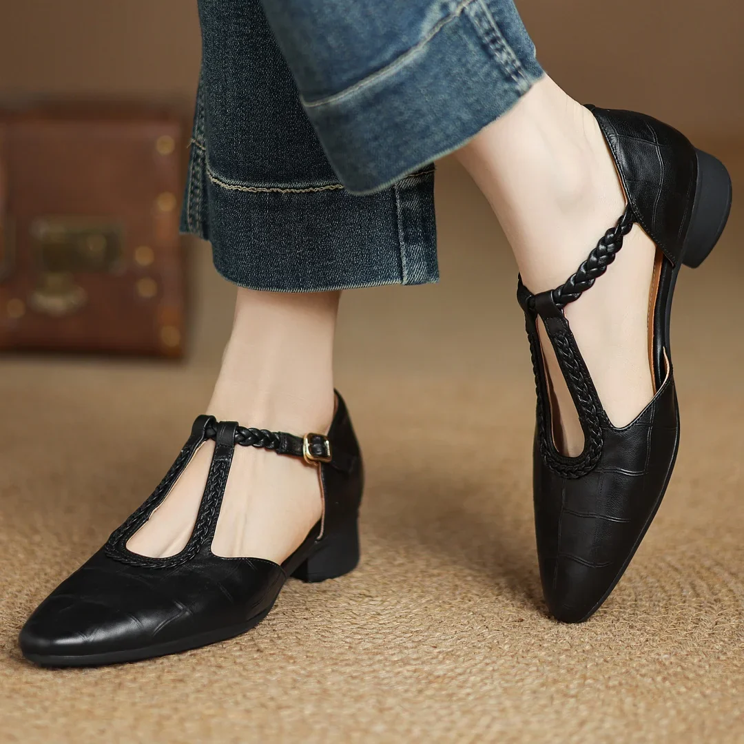 Chaussures Plates Élégantes à Bride pour Femme | Amara