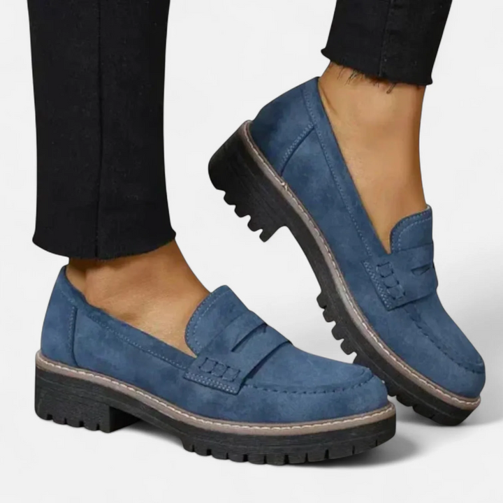 Selvane | Mocassin Talon Femme Bout Rond