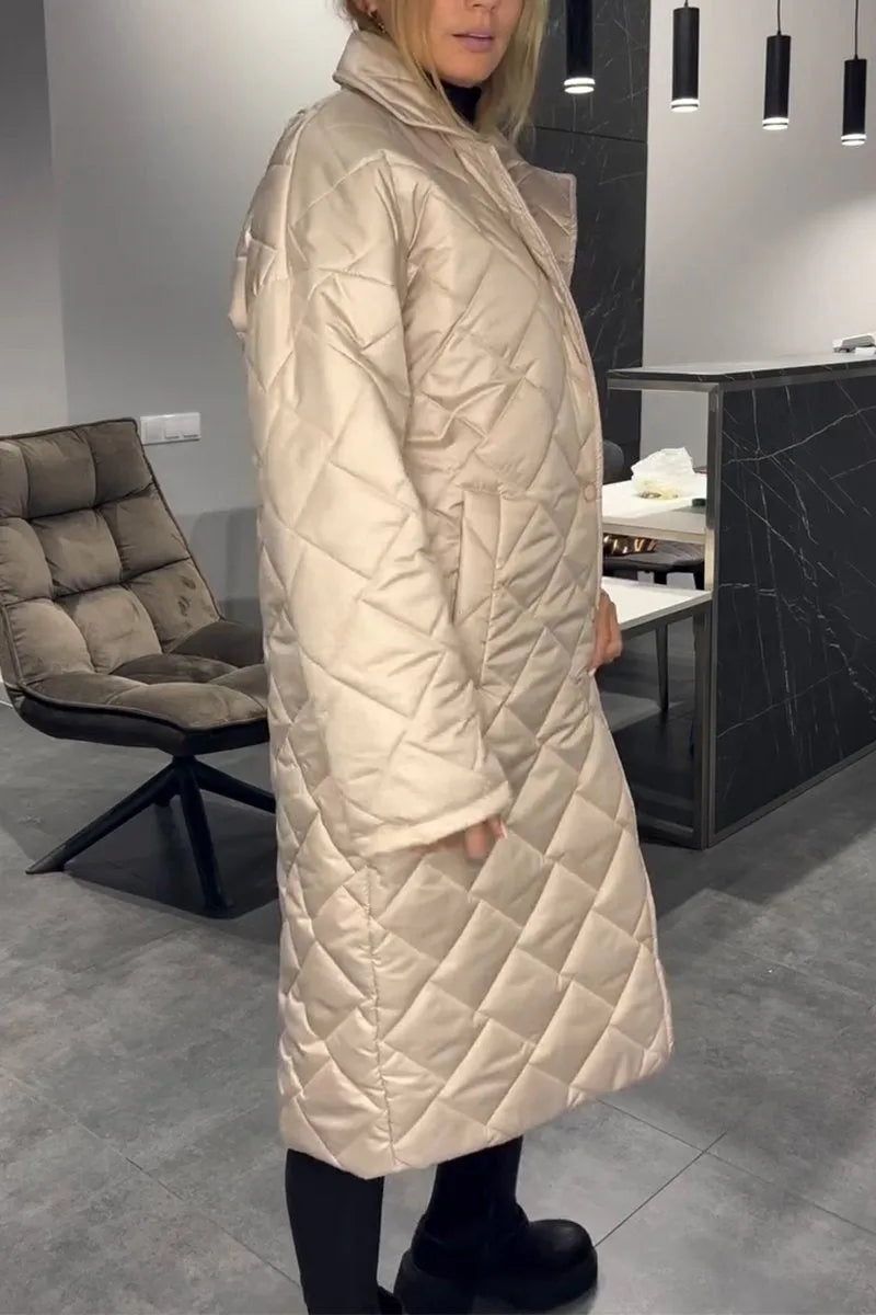 Élégant Chic Manteau | Doublure Léopard