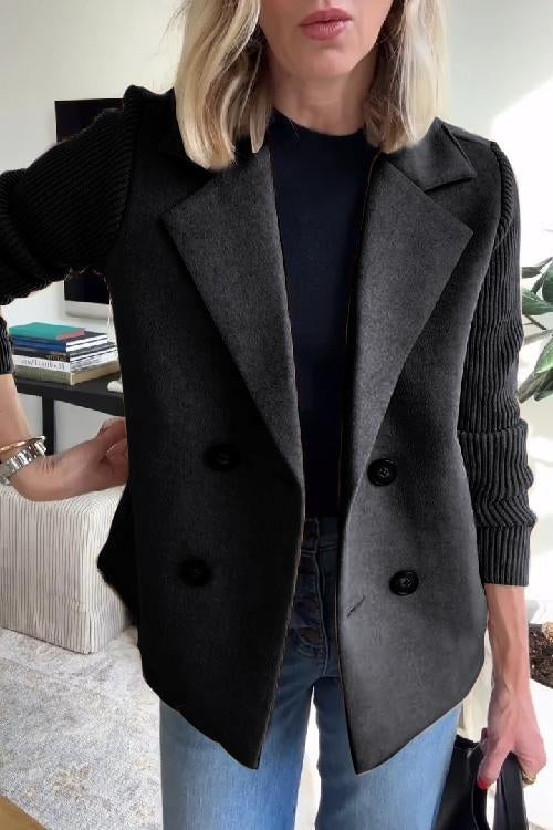 Blazer décontracté à double boutonnage pour femme | Saphira