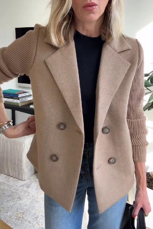 Blazer décontracté à double boutonnage pour femme | Saphira