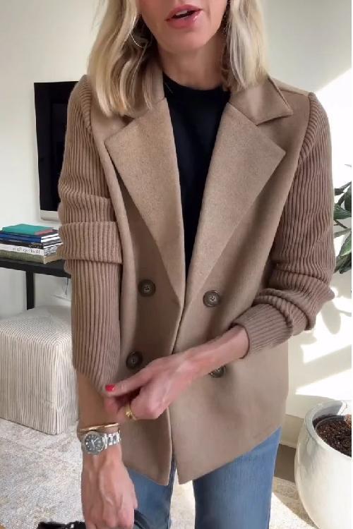Blazer décontracté à double boutonnage pour femme | Saphira