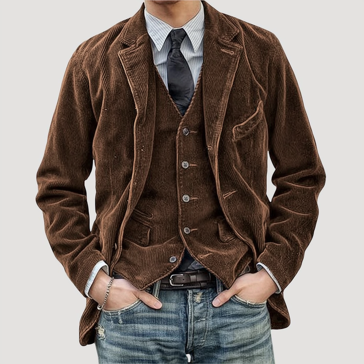 Élégant Ensemble Veste Et Gilet | Classique