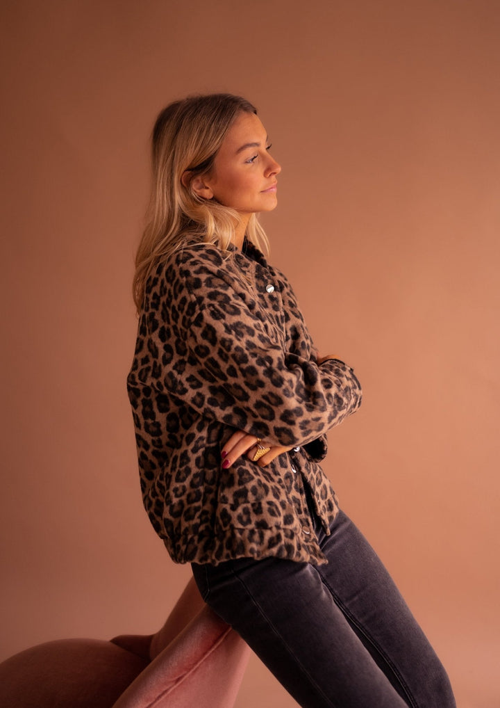 Veste Courte Léopard Pour Femmes | Chic