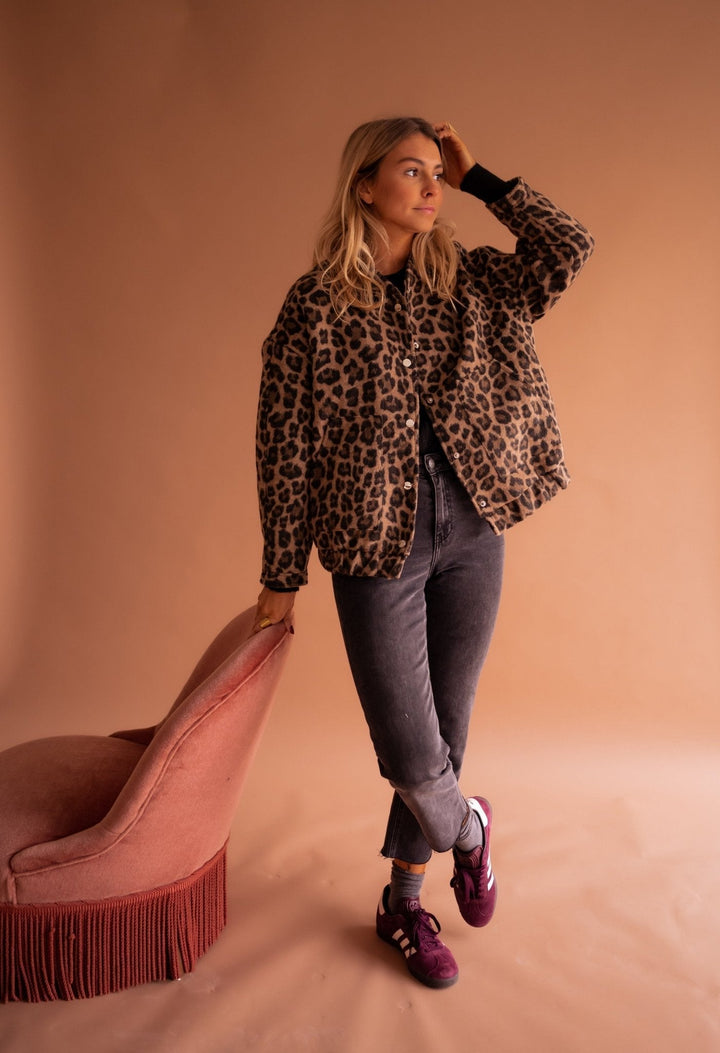 Veste Courte Léopard Pour Femmes | Chic