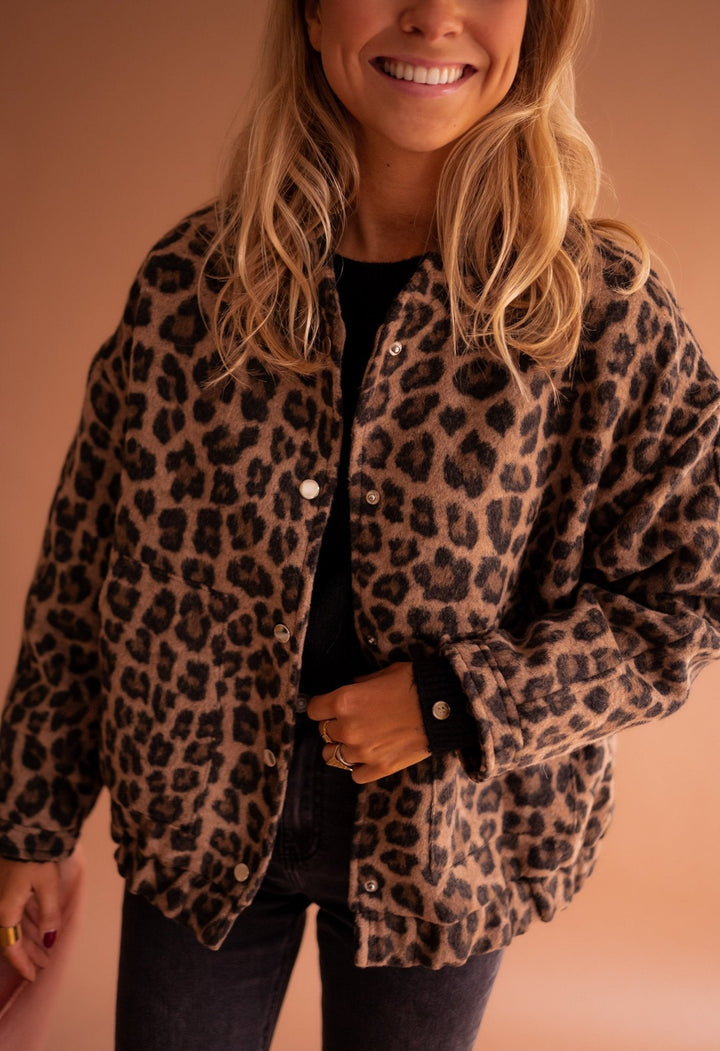 Veste Courte Léopard Pour Femmes | Chic
