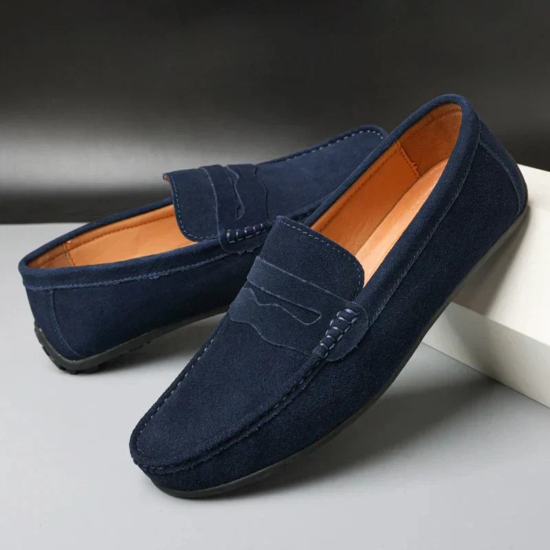Mocassins élégants à enfiler silhouette épurée pour homme | Aldrin