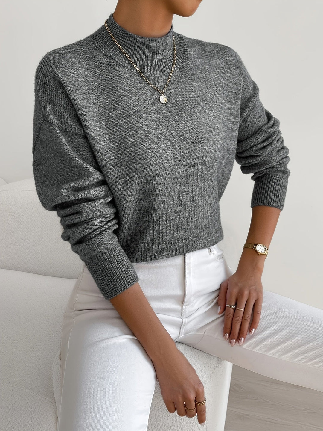 Pull col roulé élégant pour femme | Alméa
