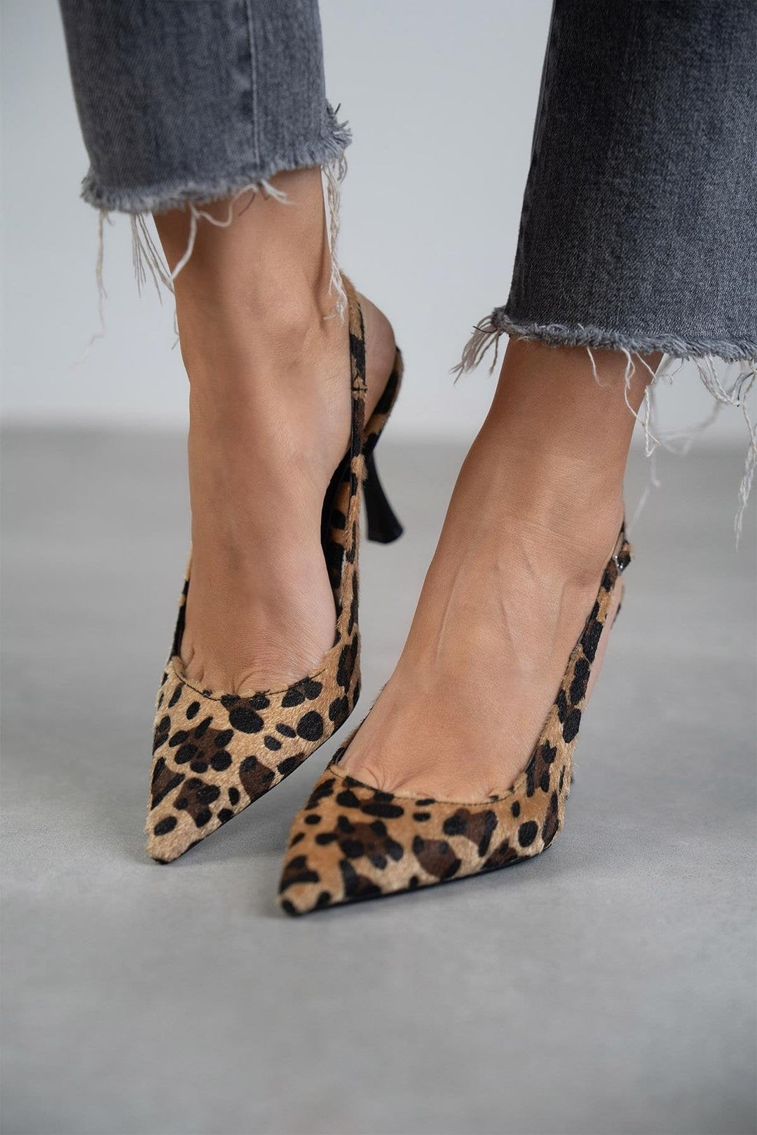 Escarpins Femme Élégants Léopard | Slingback