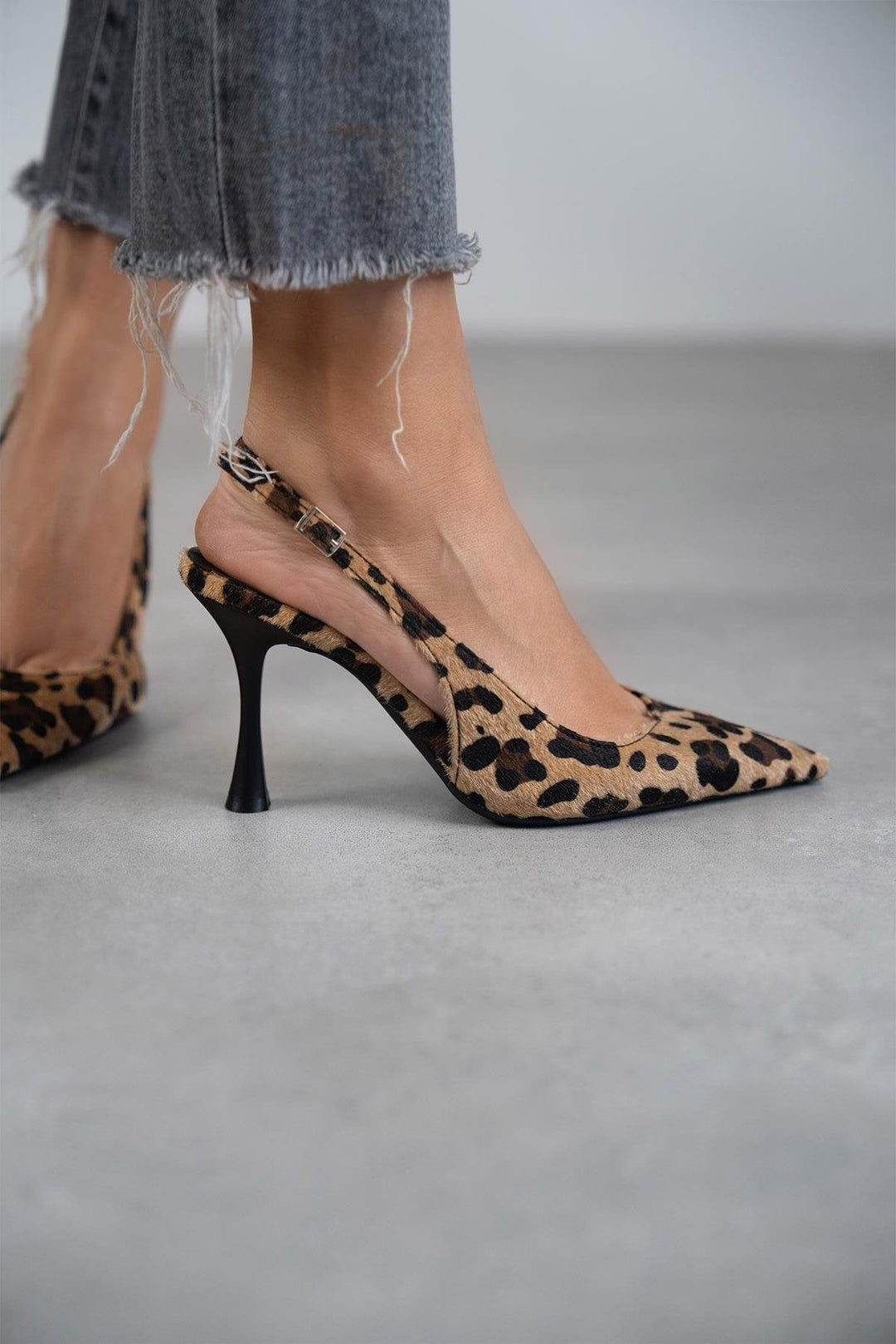 Escarpins Femme Élégants Léopard | Slingback