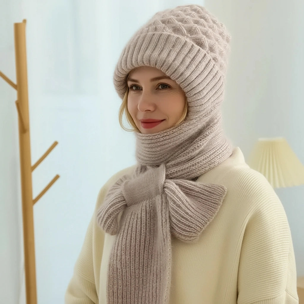 Ensemble Bonnet et Écharpe Doux Pour Femme | Frostelle