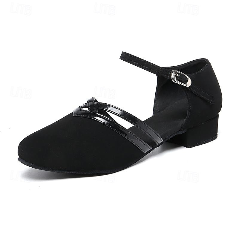 Chaussures confort à talons bas et bout arrondi