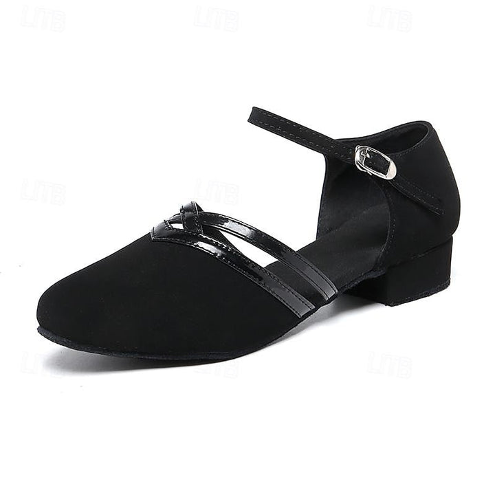 Chaussures confort à talons bas et bout arrondi