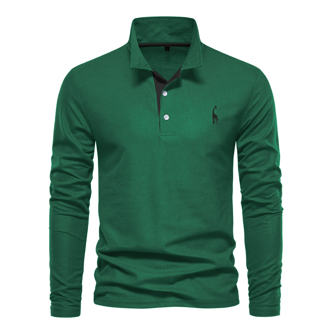 Antoine | Polo Homme à Manches Longues avec Motif Brodé