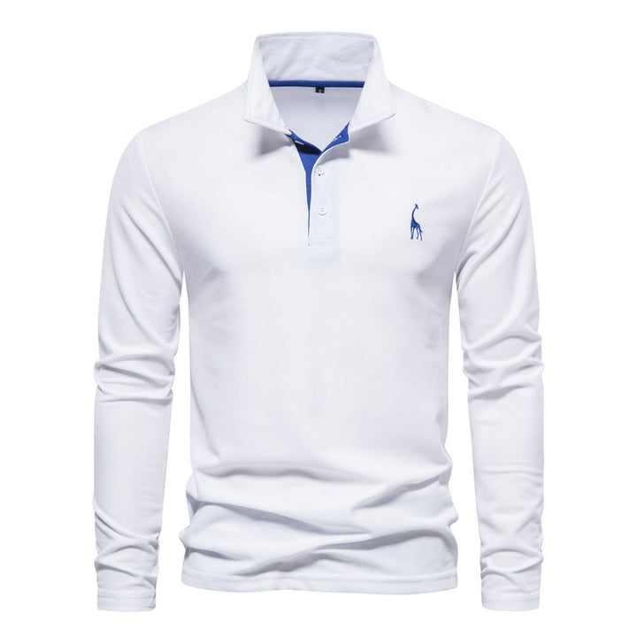 Antoine | Polo Homme à Manches Longues avec Motif Brodé