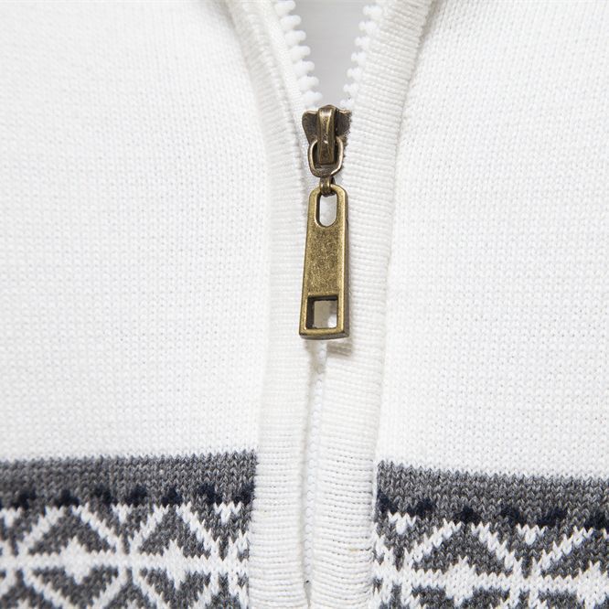 Hugo | Pull Homme Jacquard à Col Montant et Demi-Zip