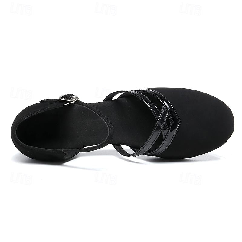 Chaussures confort à talons bas et bout arrondi