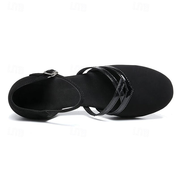 Chaussures confort à talons bas et bout arrondi