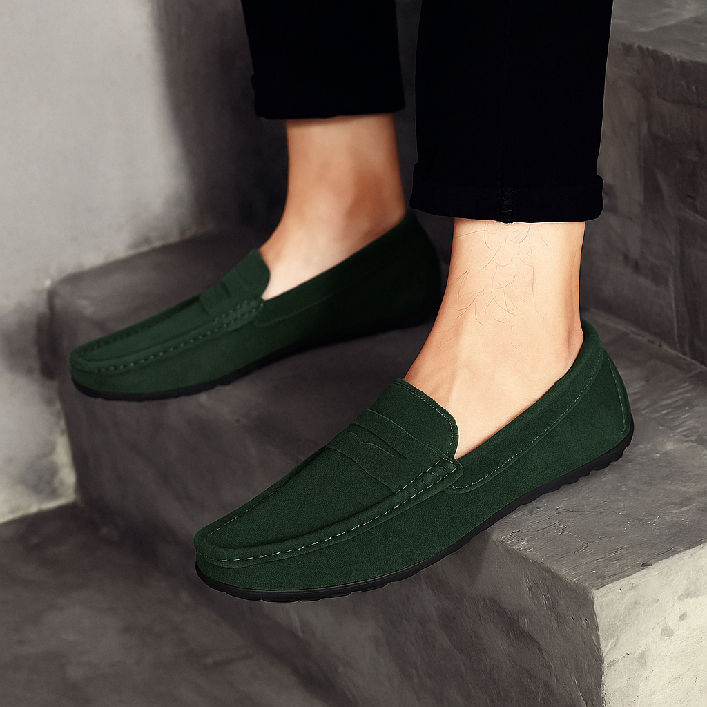 Marvélio | Mocassins Homme Orthopédiques en Cuir à Enfiler