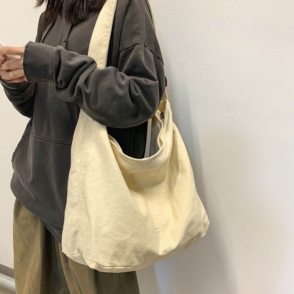 Sac bandoulière oversize en toile durable
