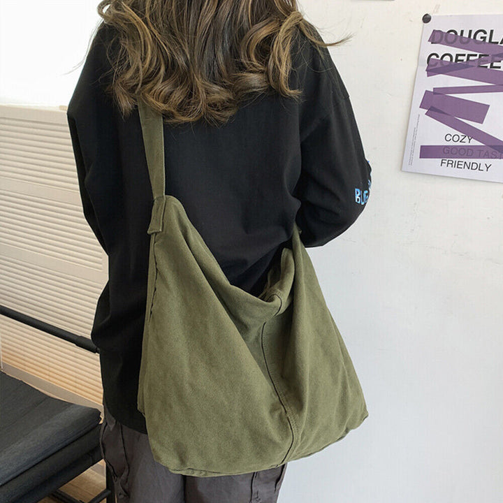 Sac bandoulière oversize en toile durable