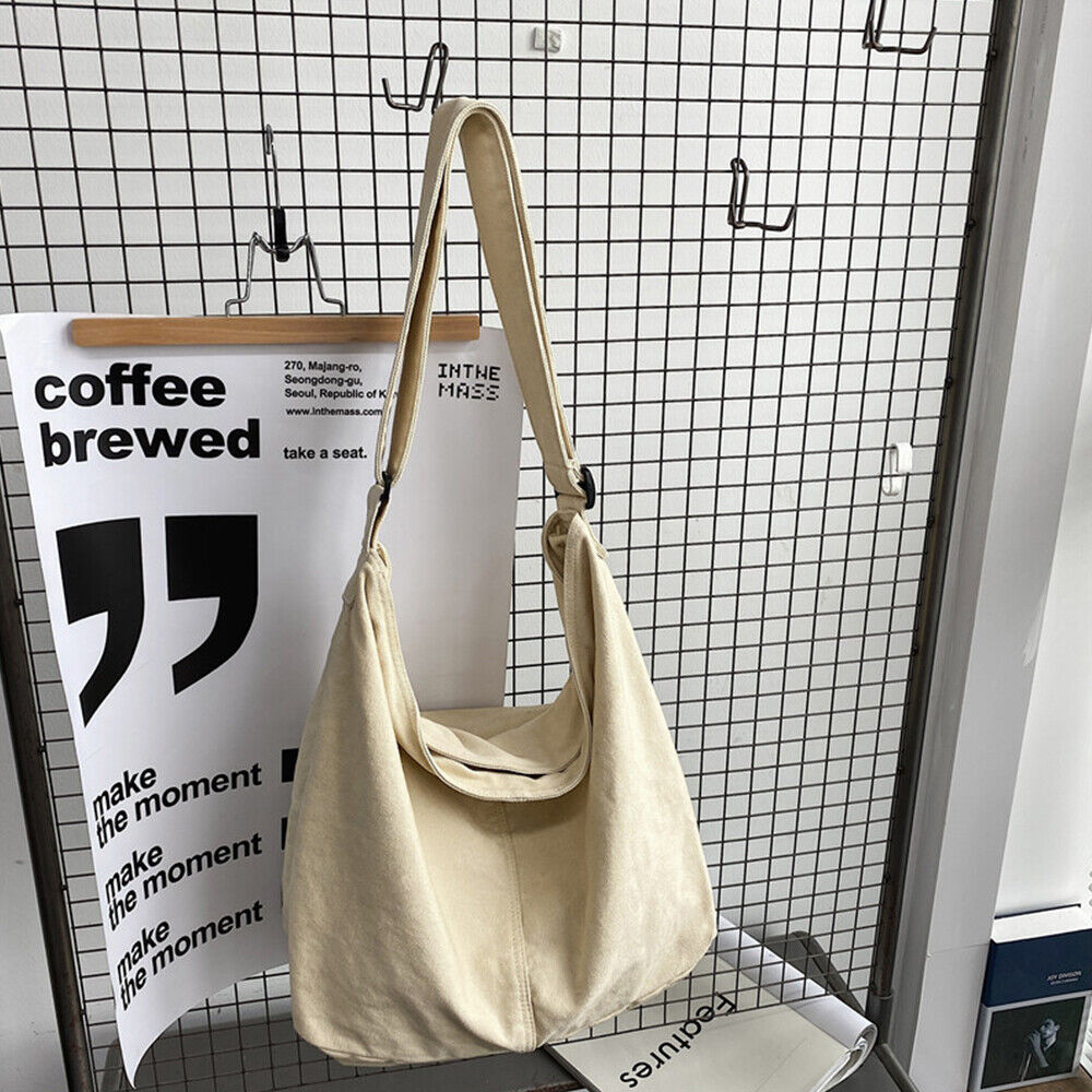 Sac bandoulière oversize en toile durable