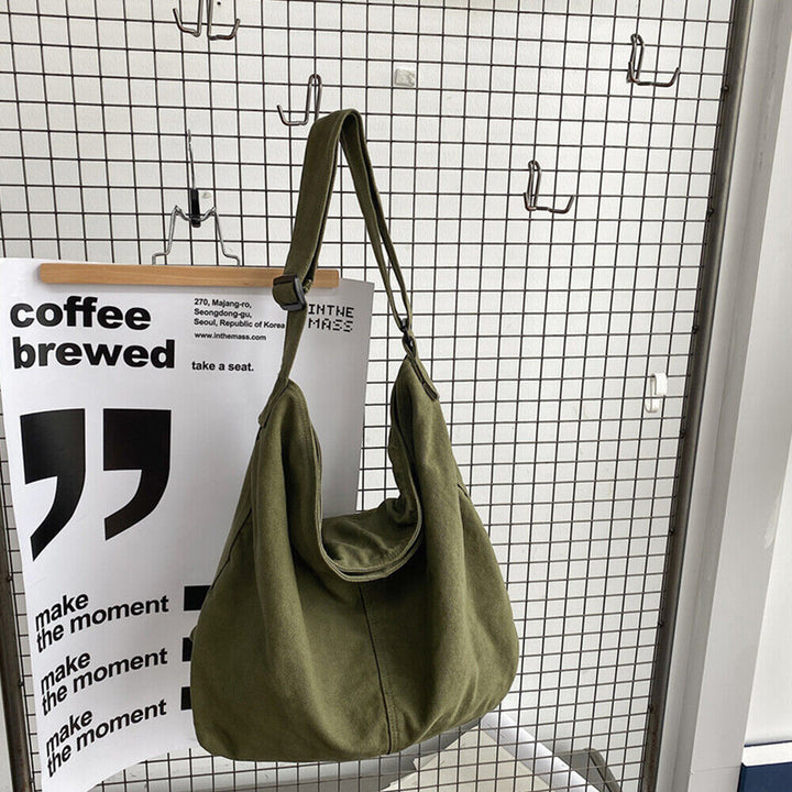 Sac bandoulière oversize en toile durable