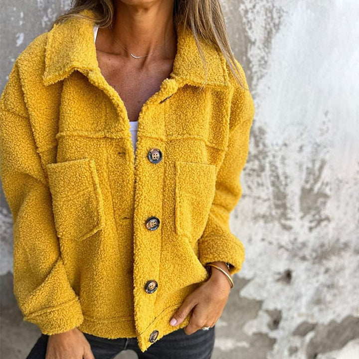 Veste Boutonnée Douillette | Style Décontracté
