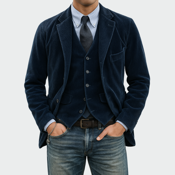 Ensemble 2 Pièces Blazer Et Gilet | Élégance Moderne