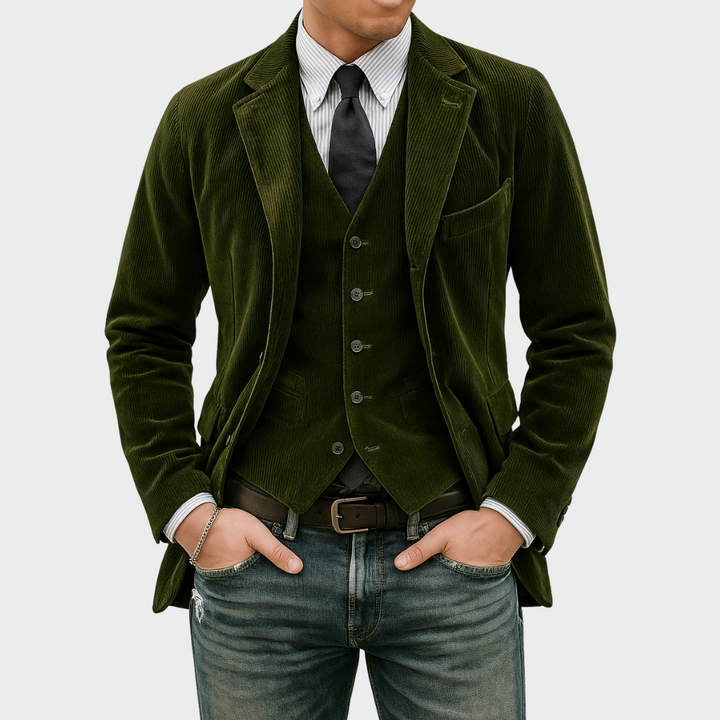 Ensemble 2 Pièces Blazer Et Gilet | Élégance Moderne