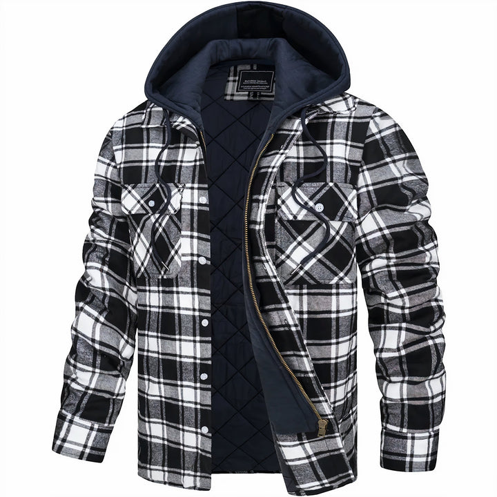 Veste Zippée À Carreaux Pour Homme | Calivro