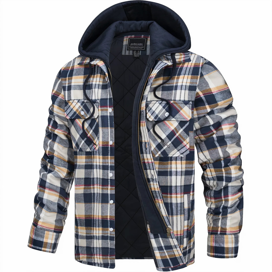 Veste Zippée À Carreaux Pour Homme | Calivro