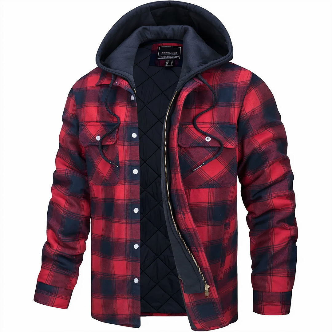 Veste Zippée À Carreaux Pour Homme | Calivro