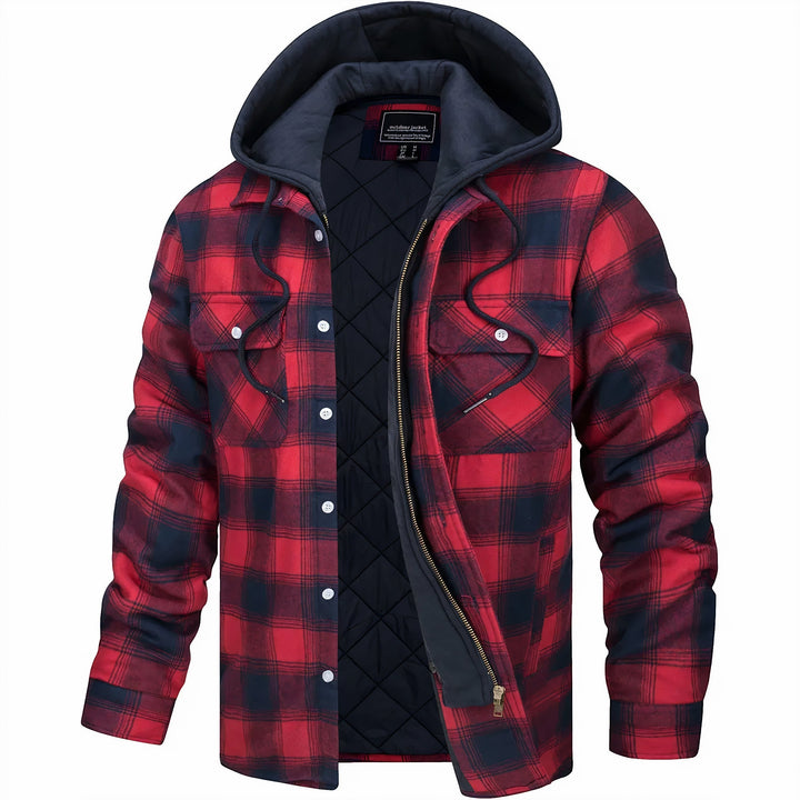 Veste Zippée À Carreaux Pour Homme | Calivro